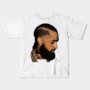 Nipsey Hussle Big Face Kids T-Shirt